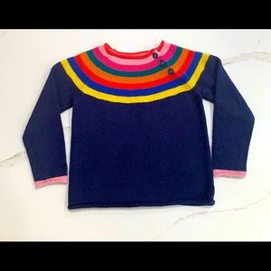 Wool rainbow sweater